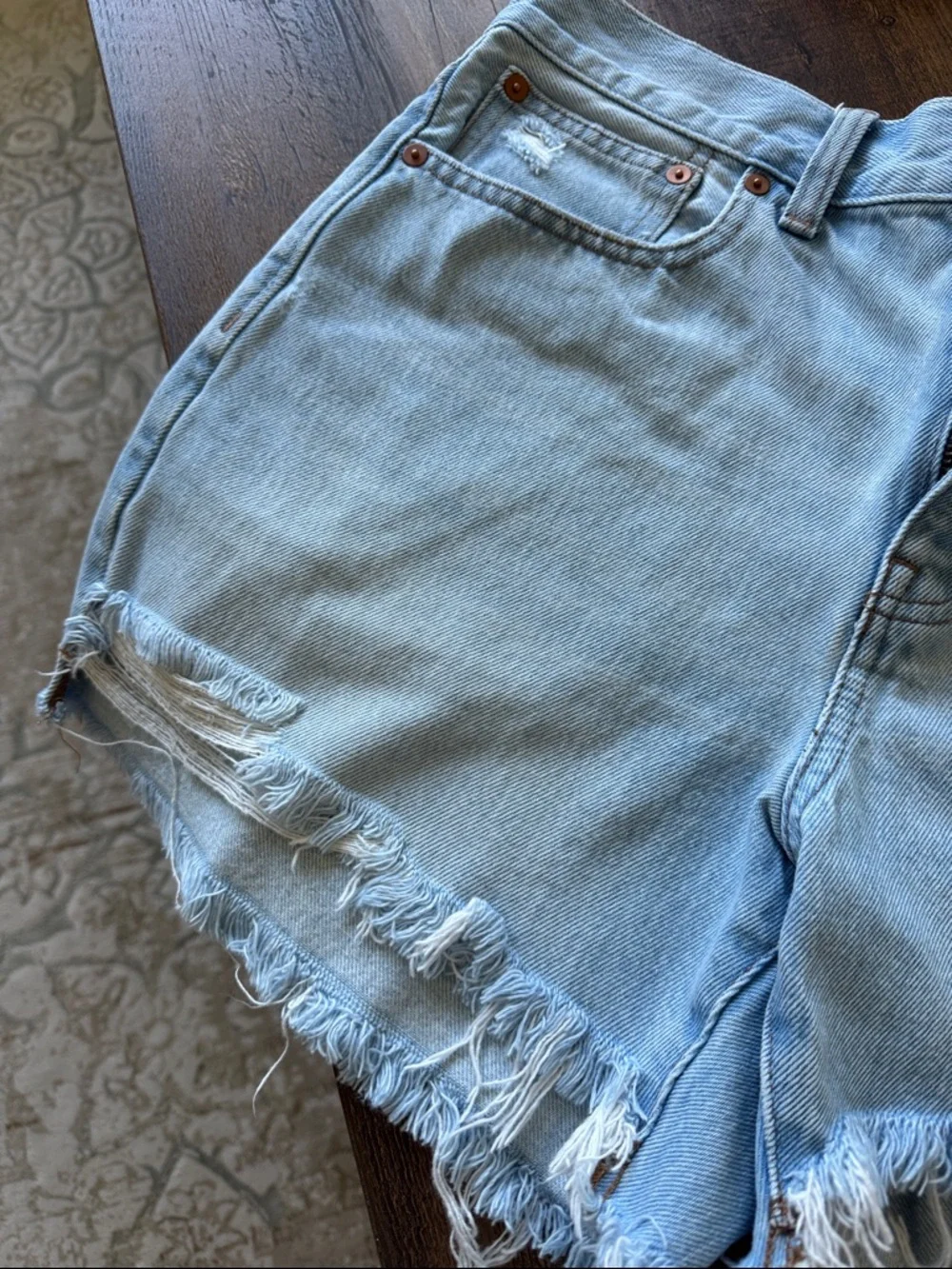 Madewell Relaxed Mid Length Denim Shorts - Picture 3 of 6